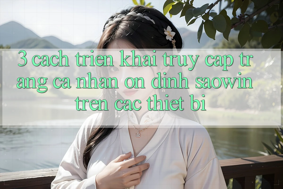 3. Cách triển khai Truy cập trang cá nhân Ổn định Saowin Trên Các Thiết Bị 3. Cách triển khai Truy cập trang cá nhân Ổn định Saowin Trên Các Thiết Bị