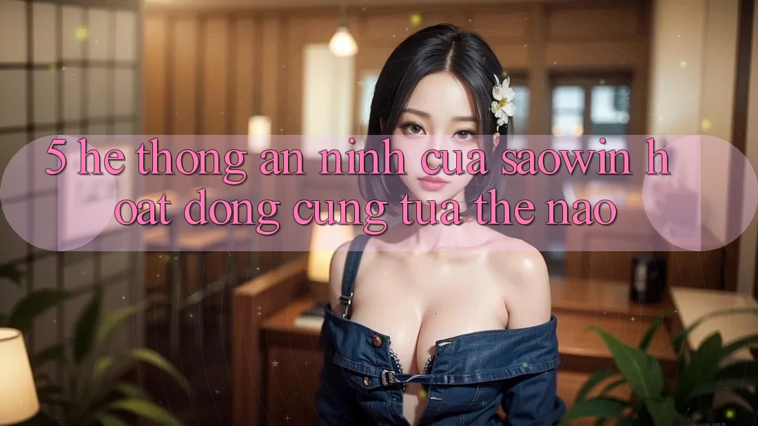 5. Hệ Thống An ninh Của Saowin Hoạt Động Cũng tựa Thế Nào? 5. Hệ Thống An ninh Của Saowin Hoạt Động Cũng tựa Thế Nào?