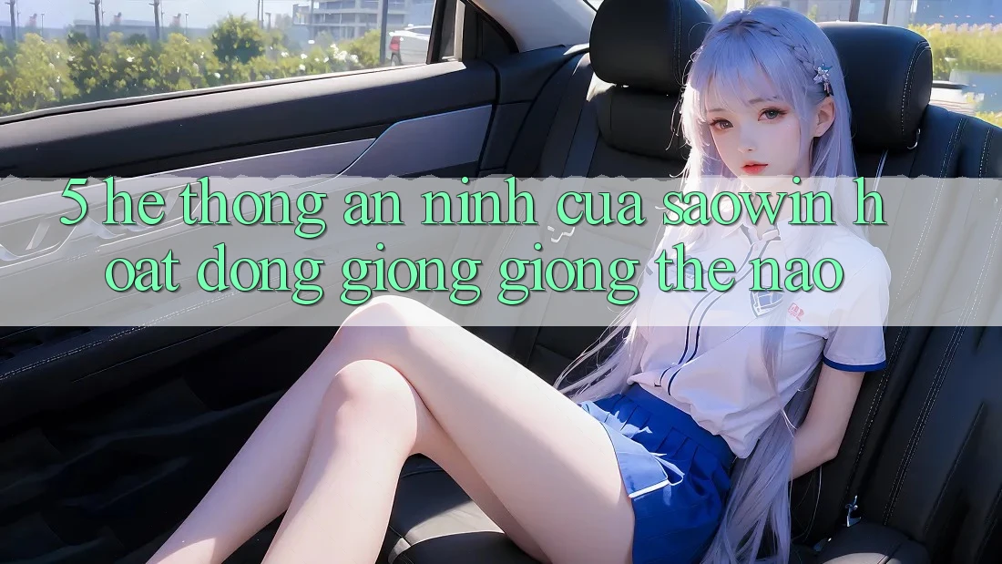 5. Hệ Thống An ninh Của Saowin Hoạt Động Giống giống Thế Nào? 5. Hệ Thống An ninh Của Saowin Hoạt Động Giống giống Thế Nào?