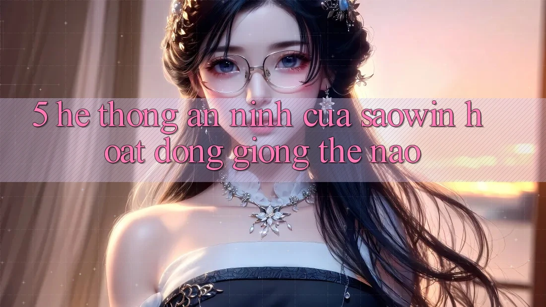 5. Hệ Thống An ninh Của Saowin Hoạt Động Giống Thế Nào? 5. Hệ Thống An ninh Của Saowin Hoạt Động Giống Thế Nào?