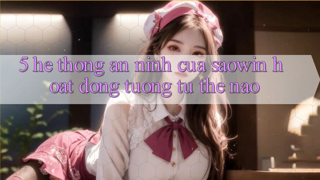 5. Hệ Thống An ninh Của Saowin Hoạt Động Tương tự Thế Nào? 5. Hệ Thống An ninh Của Saowin Hoạt Động Tương tự Thế Nào?