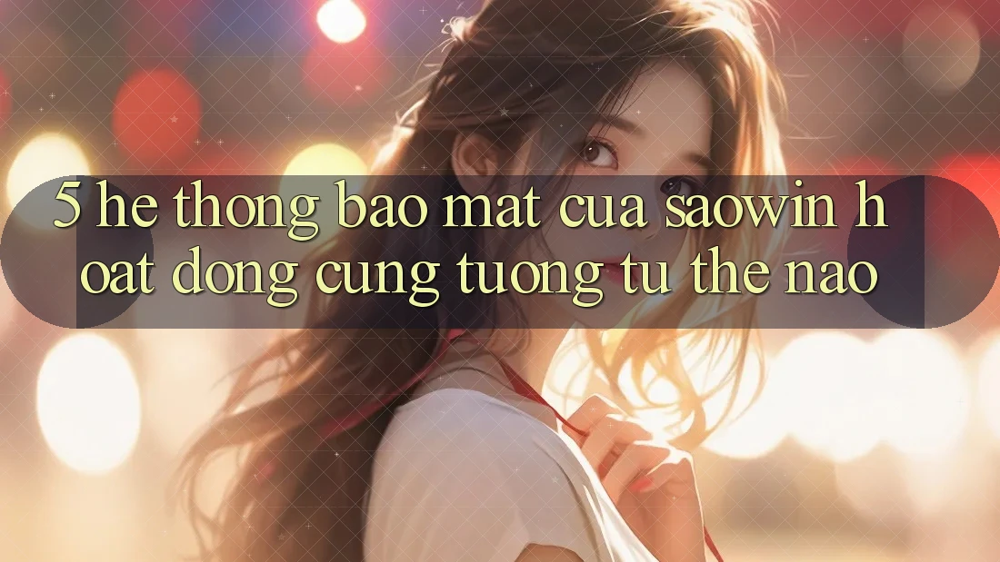 5. Hệ Thống Bảo Mật Của Saowin Hoạt Động Cũng tương tự Thế Nào? 5. Hệ Thống Bảo Mật Của Saowin Hoạt Động Cũng tương tự Thế Nào?
