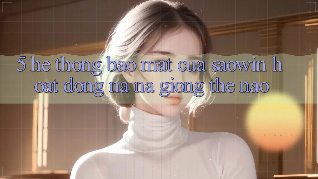 5. Hệ Thống Bảo Mật Của Saowin Hoạt Động Na ná giống Thế Nào?