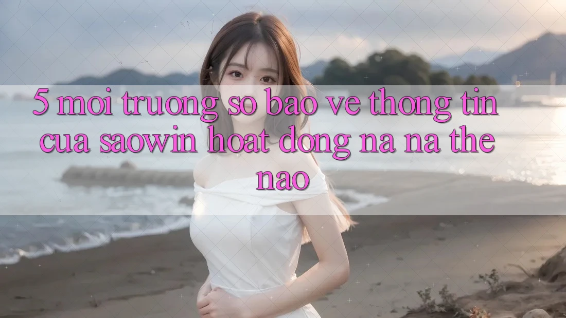 5. Môi trường số Bảo vệ thông tin Của Saowin Hoạt Động Na ná Thế Nào? 5. Môi trường số Bảo vệ thông tin Của Saowin Hoạt Động Na ná Thế Nào?