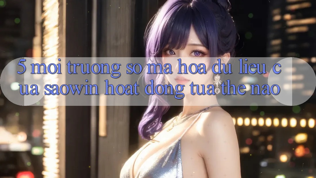 5. Môi trường số Mã hóa dữ liệu Của Saowin Hoạt Động Tựa Thế Nào? 5. Môi trường số Mã hóa dữ liệu Của Saowin Hoạt Động Tựa Thế Nào?