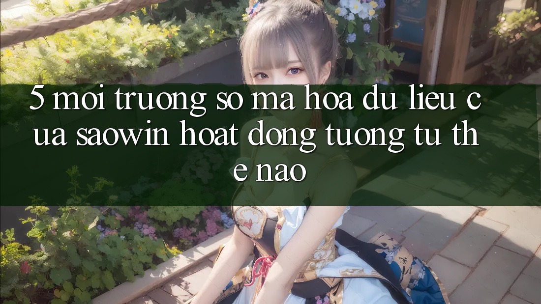 5. Môi trường số Mã hóa dữ liệu Của Saowin Hoạt Động Tương tự Thế Nào? 5. Môi trường số Mã hóa dữ liệu Của Saowin Hoạt Động Tương tự Thế Nào?