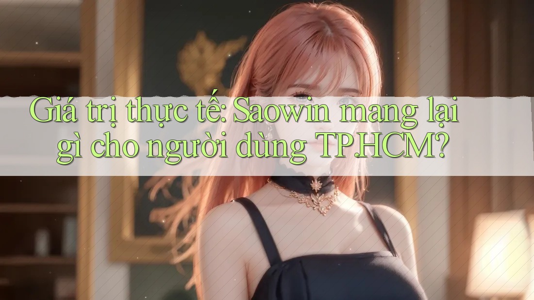 Giá trị thực tế: Saowin mang lại gì cho người dùng TP. HCM?