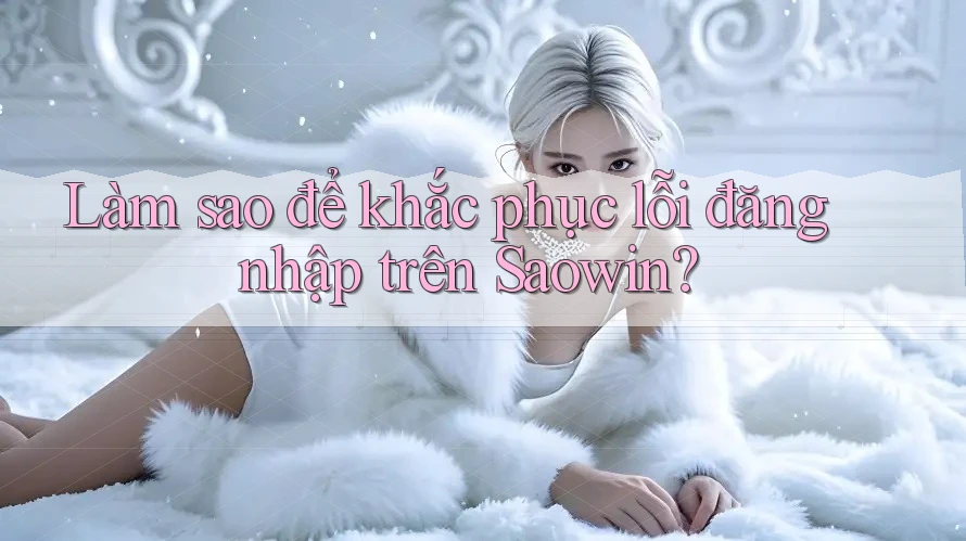 Làm sao để khắc phục lỗi đăng nhập trên Saowin?