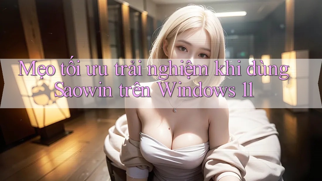 Mẹo tối ưu trải nghiệm khi dùng Saowin trên Windows 11 Mẹo tối ưu trải nghiệm khi dùng Saowin trên Windows 11