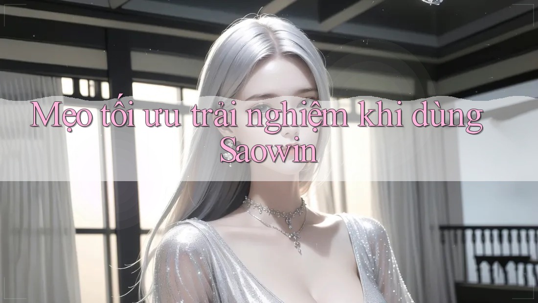 Mẹo tối ưu trải nghiệm khi dùng Saowin Mẹo tối ưu trải nghiệm khi dùng Saowin
