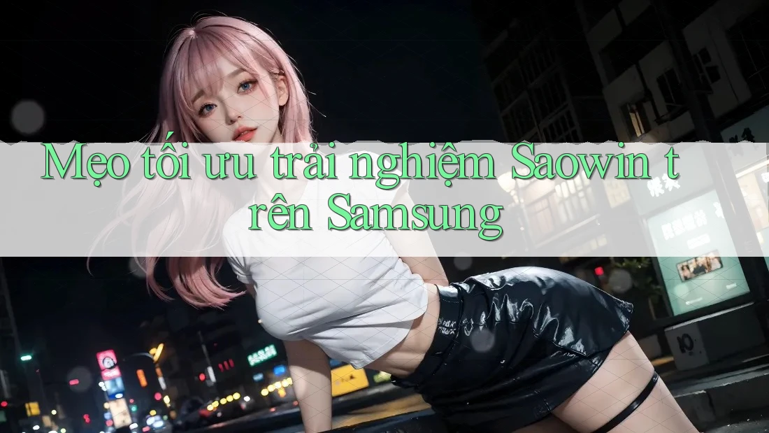 Mẹo tối ưu trải nghiệm Saowin trên Samsung Mẹo tối ưu trải nghiệm Saowin trên Samsung