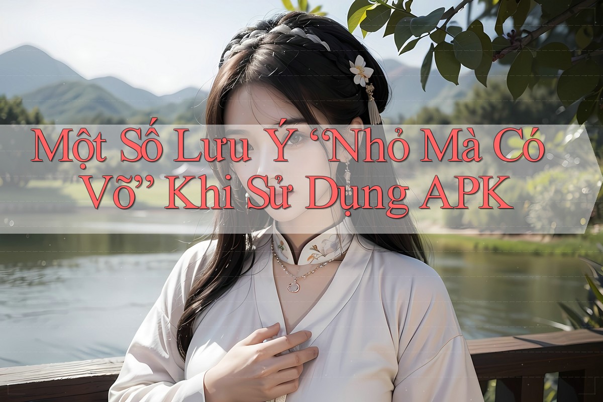Một Số Lưu Ý “Nhỏ Mà Có Võ” Khi Sử Dụng APK Một Số Lưu Ý “Nhỏ Mà Có Võ” Khi Sử Dụng APK