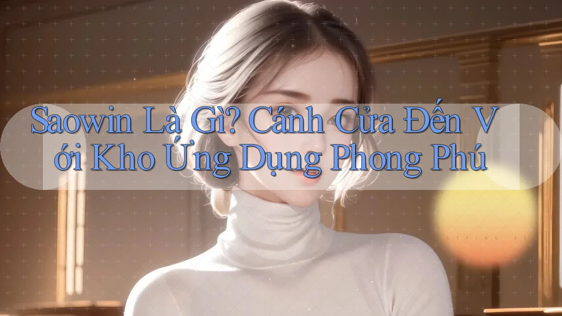 Saowin Là Gì? Cánh Cửa Đến Với Kho Ứng Dụng Phong Phú