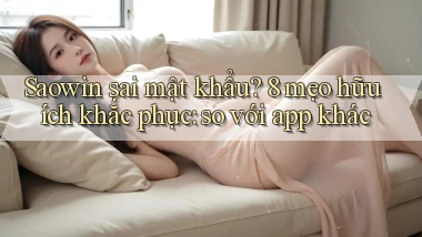 Saowin sai mật khẩu 8 mẹo hữu ích khắc phục so với app khác
