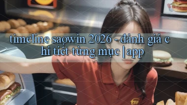 timeline saowin 2026   đánh giá chi tiết từng mục app