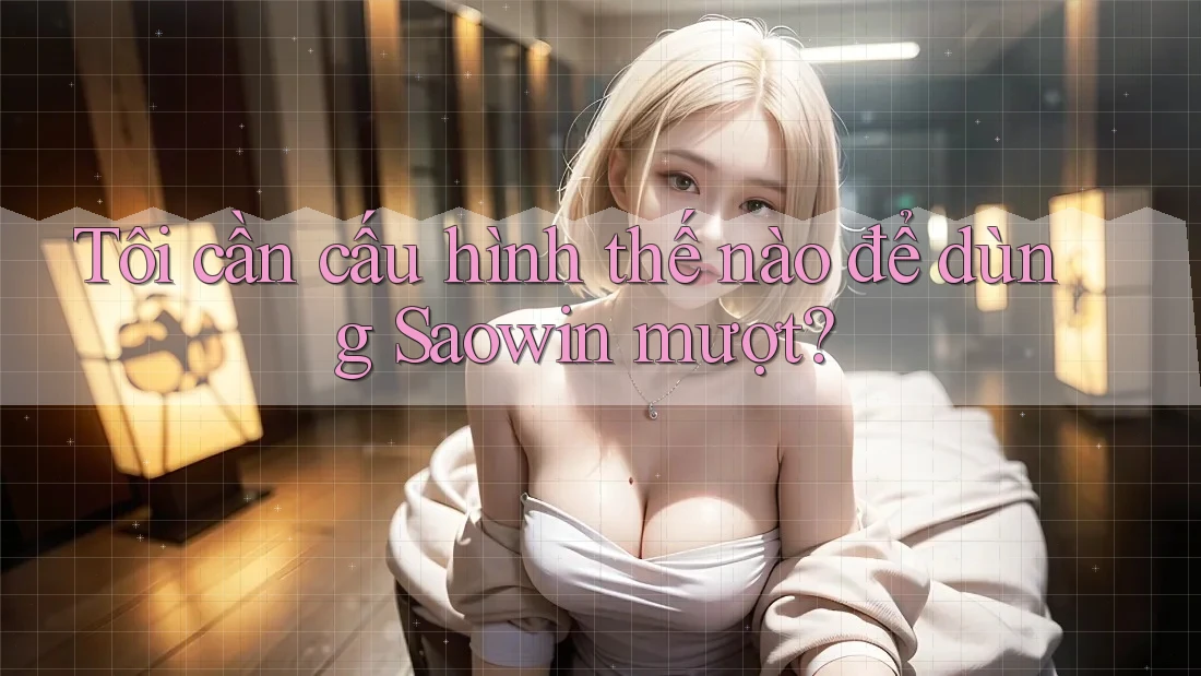 Tôi cần cấu hình thế nào để dùng Saowin mượt? Tôi cần cấu hình thế nào để dùng Saowin mượt?