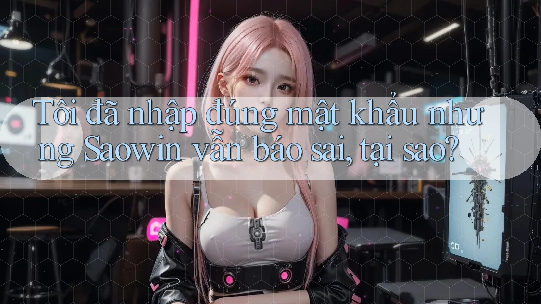 Tôi đã nhập đúng mật khẩu nhưng Saowin vẫn báo sai, tại sao? Tôi đã nhập đúng mật khẩu nhưng Saowin vẫn báo sai, tại sao?