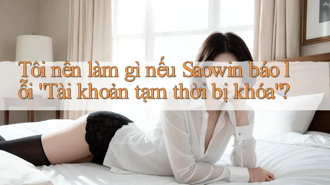 Tôi nên làm gì nếu Saowin báo lỗi “Tài khoản tạm thời bị khóa”? Tôi nên làm gì nếu Saowin báo lỗi “Tài khoản tạm thời bị khóa”?