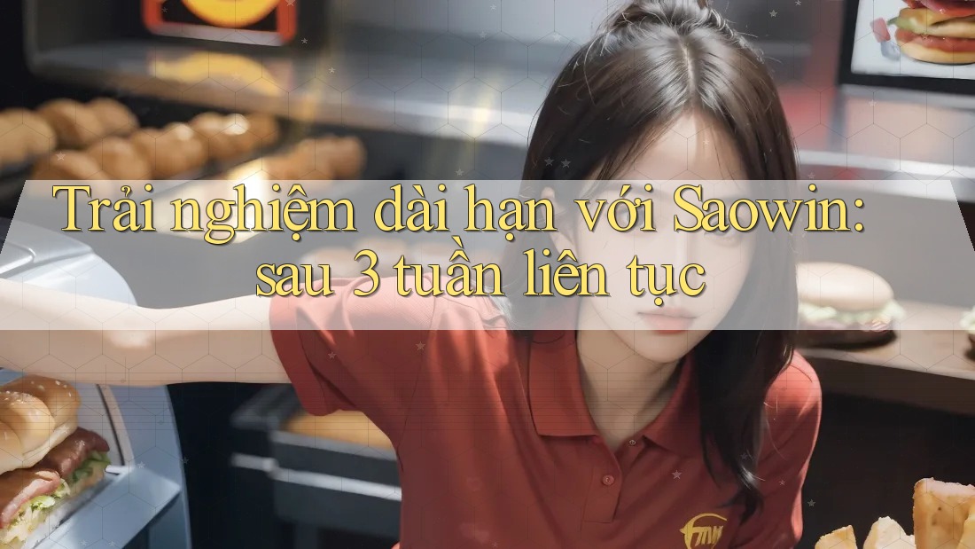 Trải nghiệm dài hạn với Saowin: sau 3 tuần liên tục